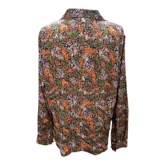 Christie & Jill Vintage Blouse Multicolored Eclectic Abstract Size 16 - Picture 3 of 7